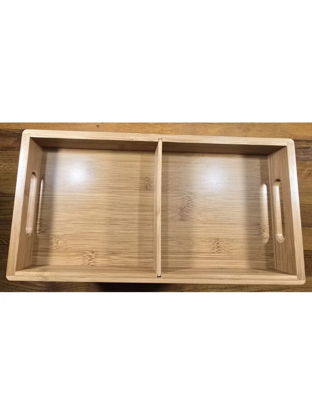 Seville Classics Bamboo Plastic Bag Organizer